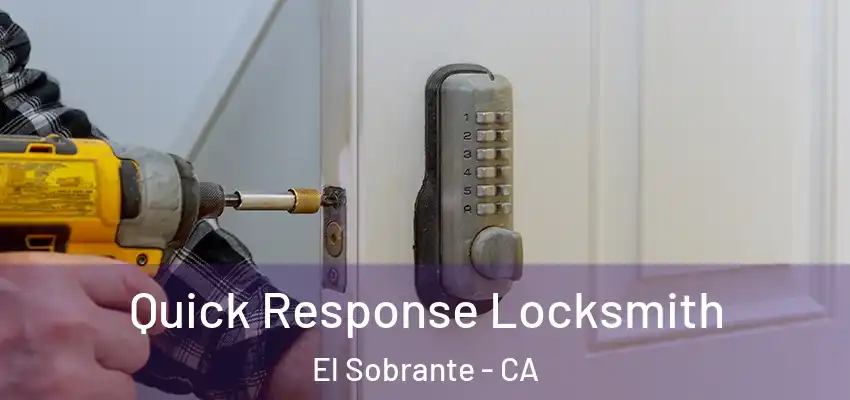  Quick Response Locksmith El Sobrante - CA
